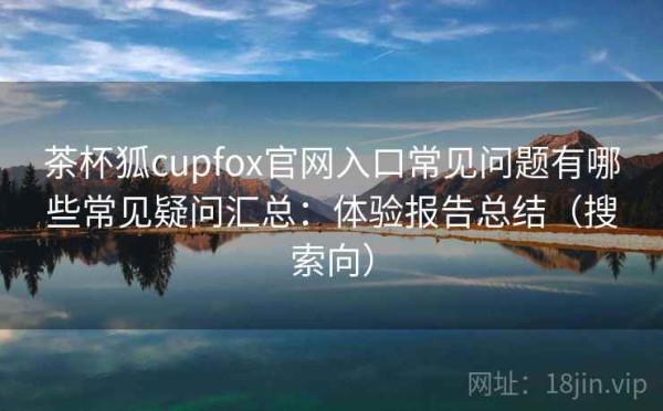 茶杯狐cupfox官网入口常见问题有哪些常见疑问汇总：体验报告总结（搜索向）
