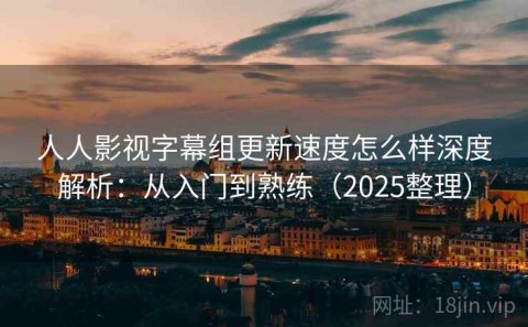 人人影视字幕组更新速度怎么样深度解析：从入门到熟练（2025整理）