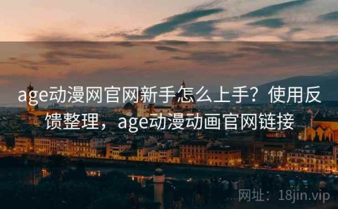age动漫网官网新手怎么上手？使用反馈整理，age动漫动画官网链接