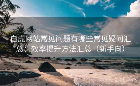 白虎网站常见问题有哪些常见疑问汇总：效率提升方法汇总（新手向）