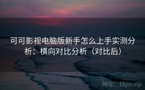 可可影视电脑版新手怎么上手实测分析：横向对比分析（对比后）