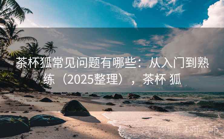 茶杯狐常见问题有哪些：从入门到熟练（2025整理），茶杯 狐