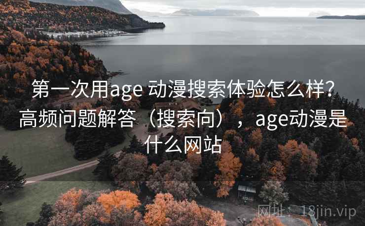 第一次用age 动漫搜索体验怎么样？高频问题解答（搜索向），age动漫是什么网站